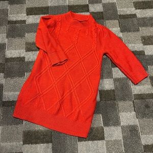 Girls red sweater size 10